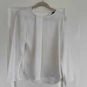 Classic white elegant blouse in size M